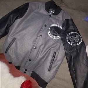 Golden state warriors varsity jacket. Men’s large